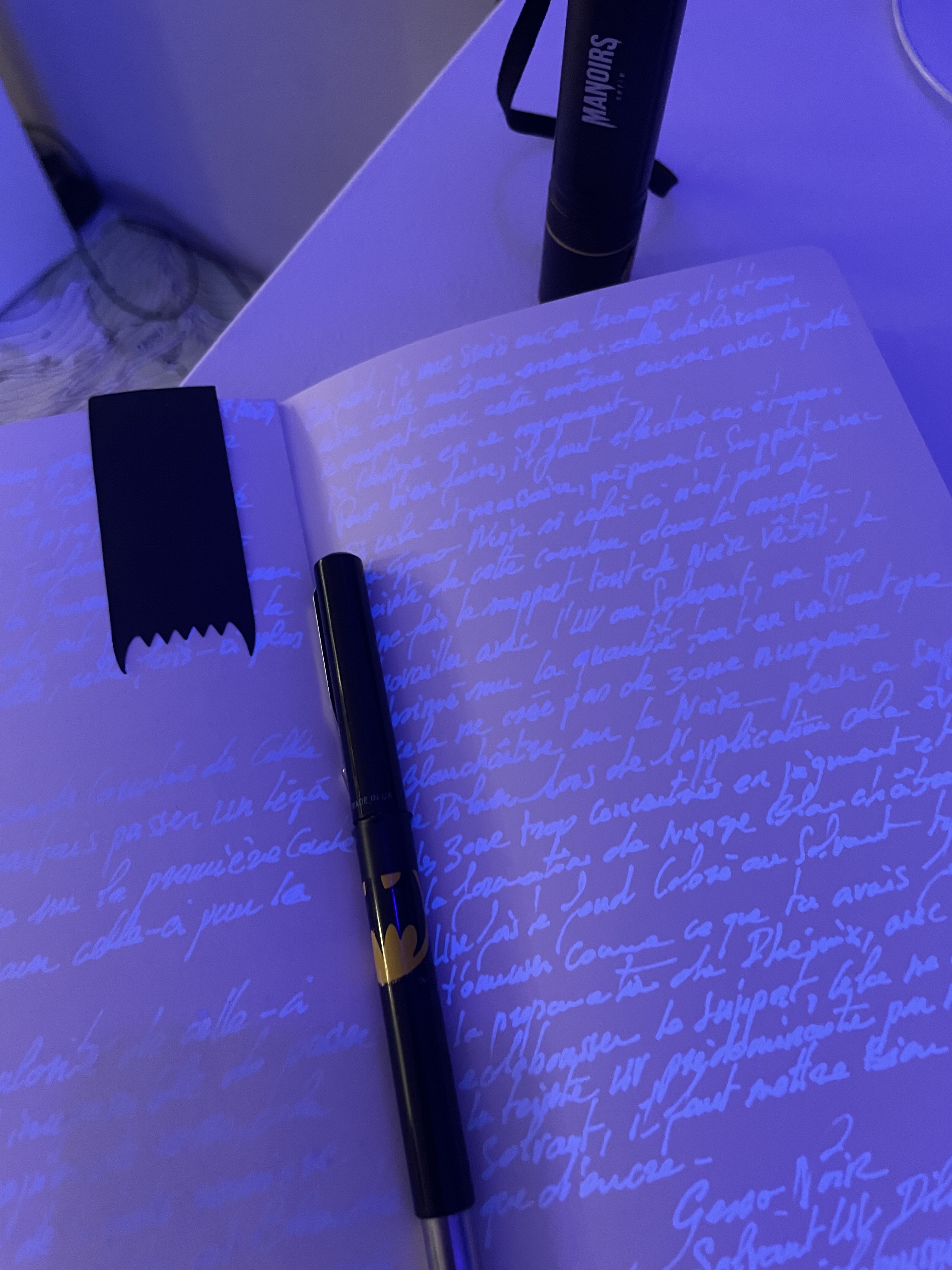 Fragment écriture invisible — Recettes & Formulation