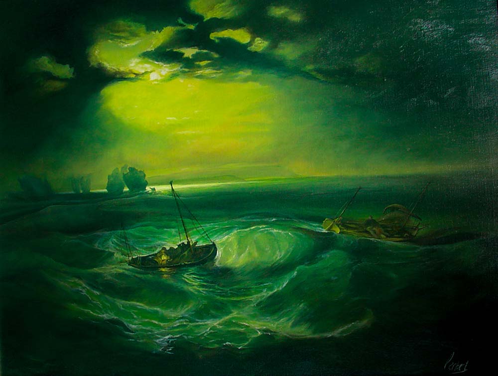 JMW Turner — Fisherman at the sea