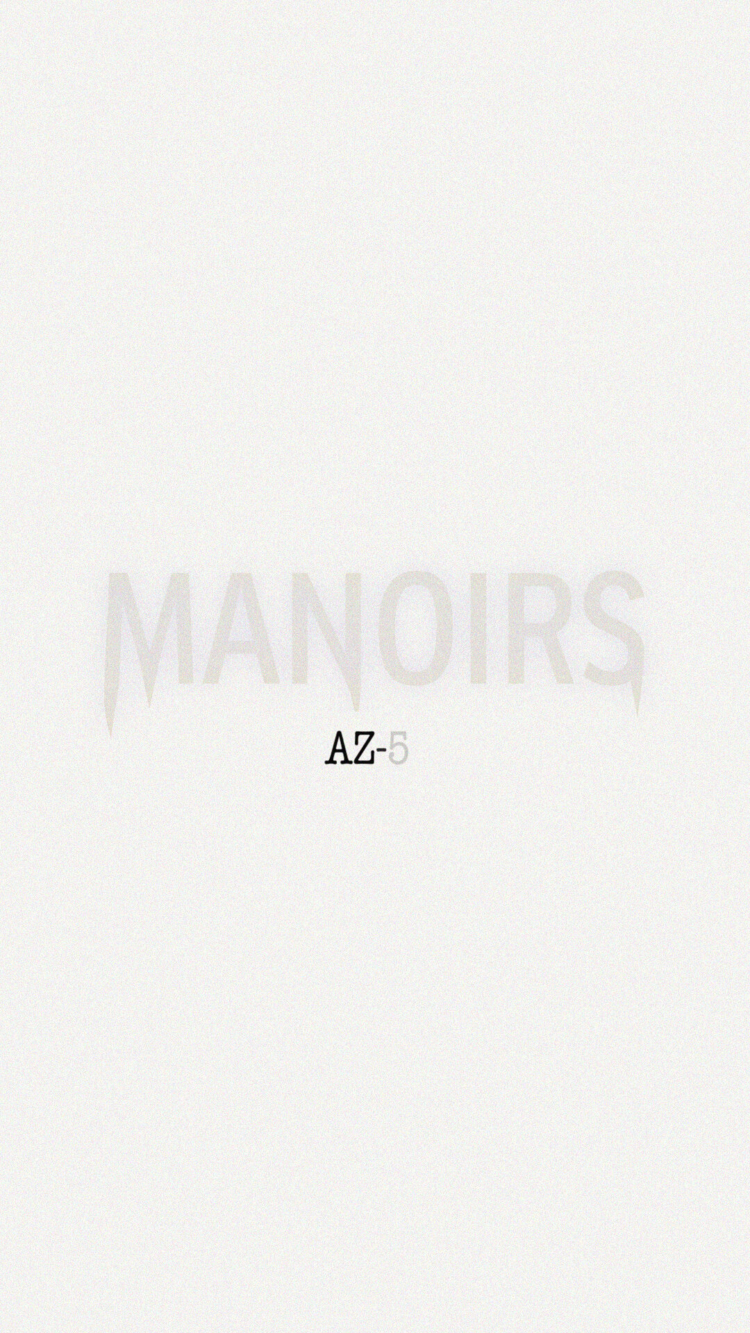 Œuvre AZ-5 du Manoirs 2021 — Typographie