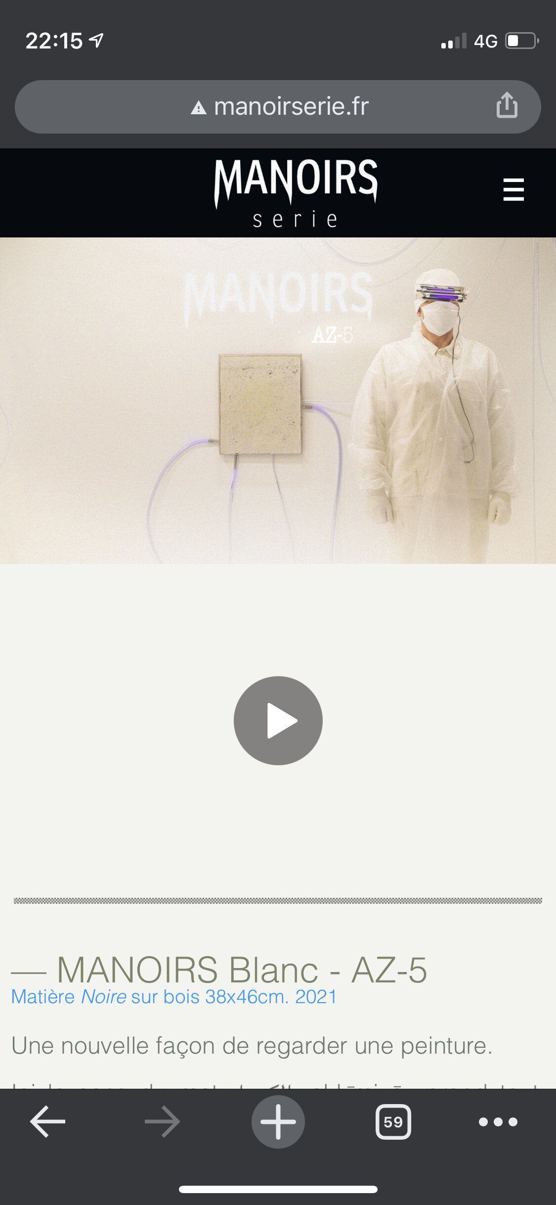 Œuvre AZ-5 du Manoirs 2021 — Laboratoire