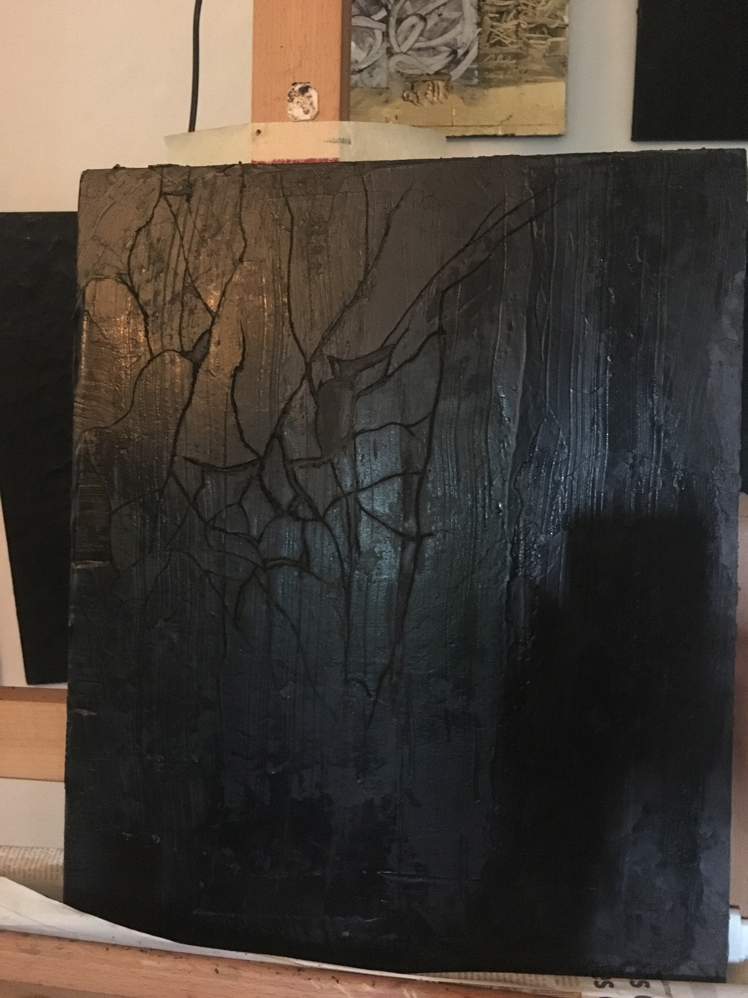 Œuvre Diamant noir du Manoirs 2020 — avant destruction de l'Œuvre