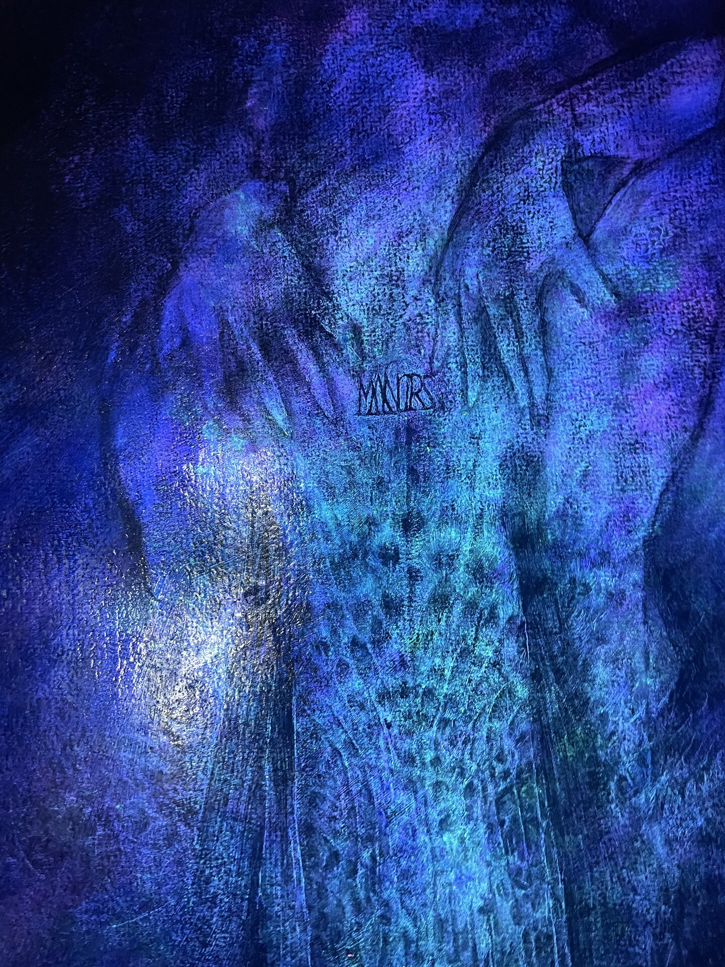 Œuvre Eurydice du Manoirs 2022 — En cour d'éxécution dans l'atelier noir