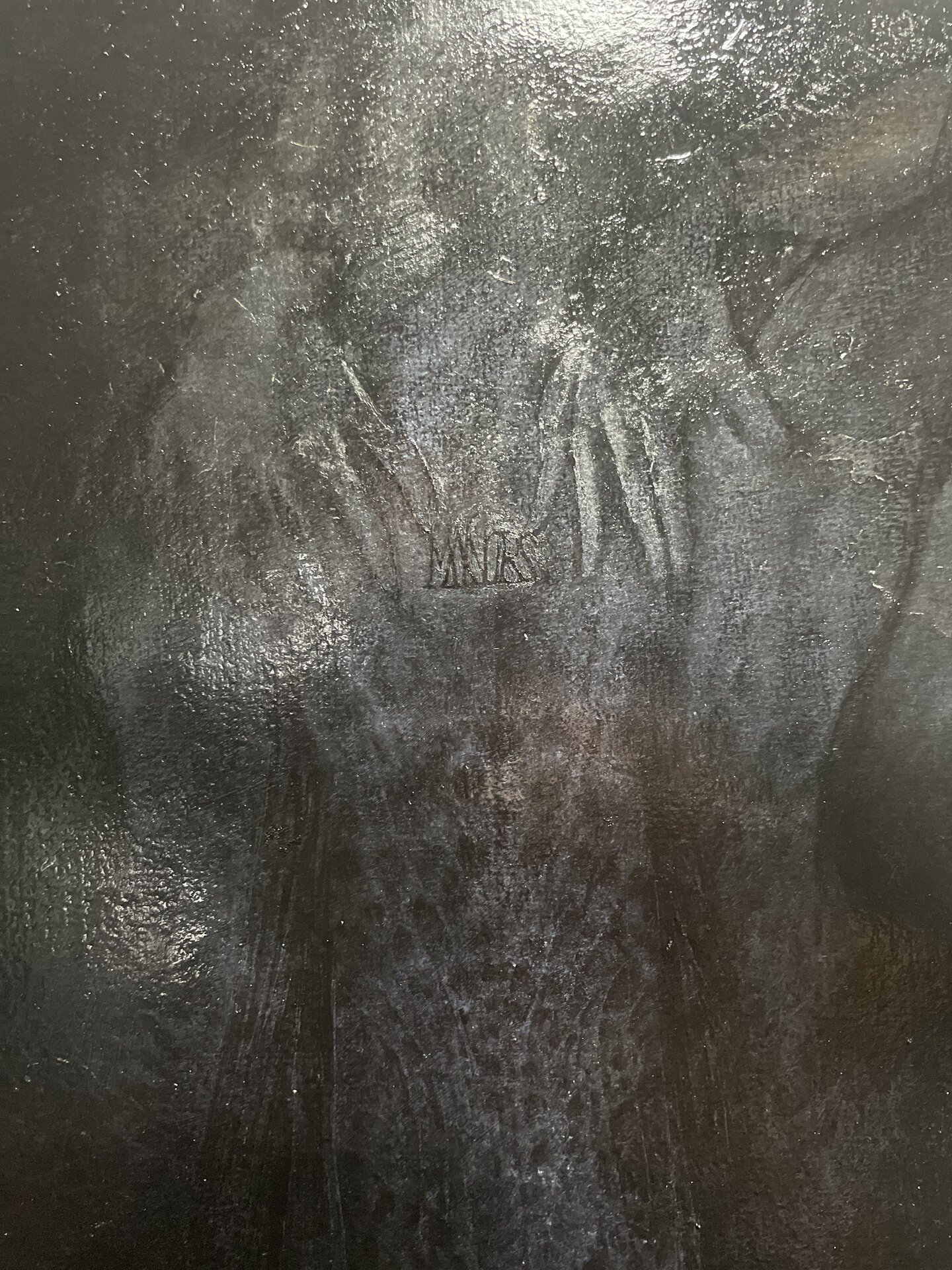 Œuvre Eurydice du Manoirs 2022 — En cour d'éxécution dans l'atelier noir