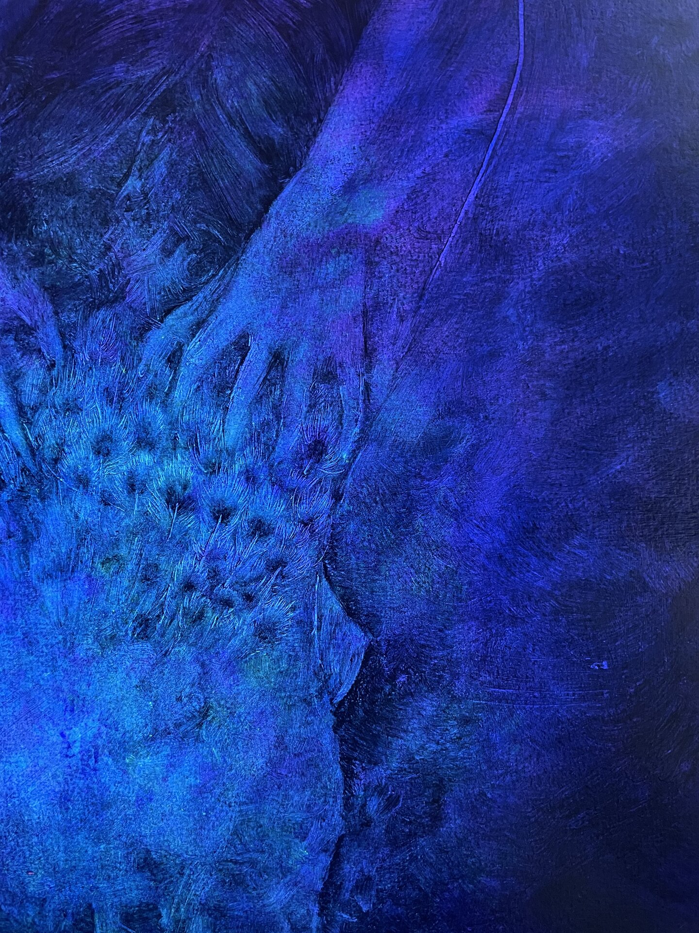 Œuvre Eurydice du Manoirs 2022 — En cour d'éxécution dans l'atelier noir