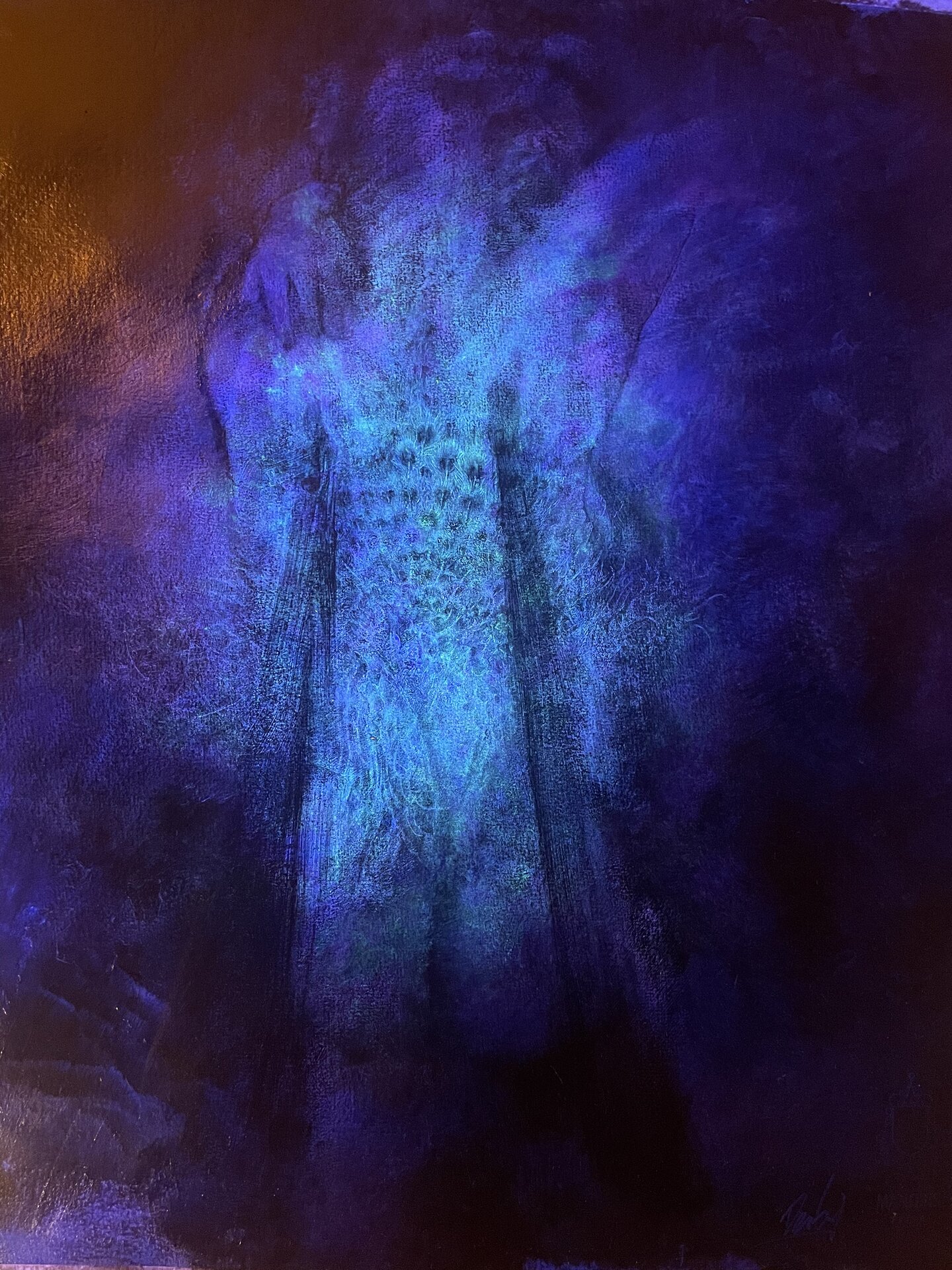 Œuvre Eurydice du Manoirs 2022 — En cour d'éxécution dans l'atelier noir