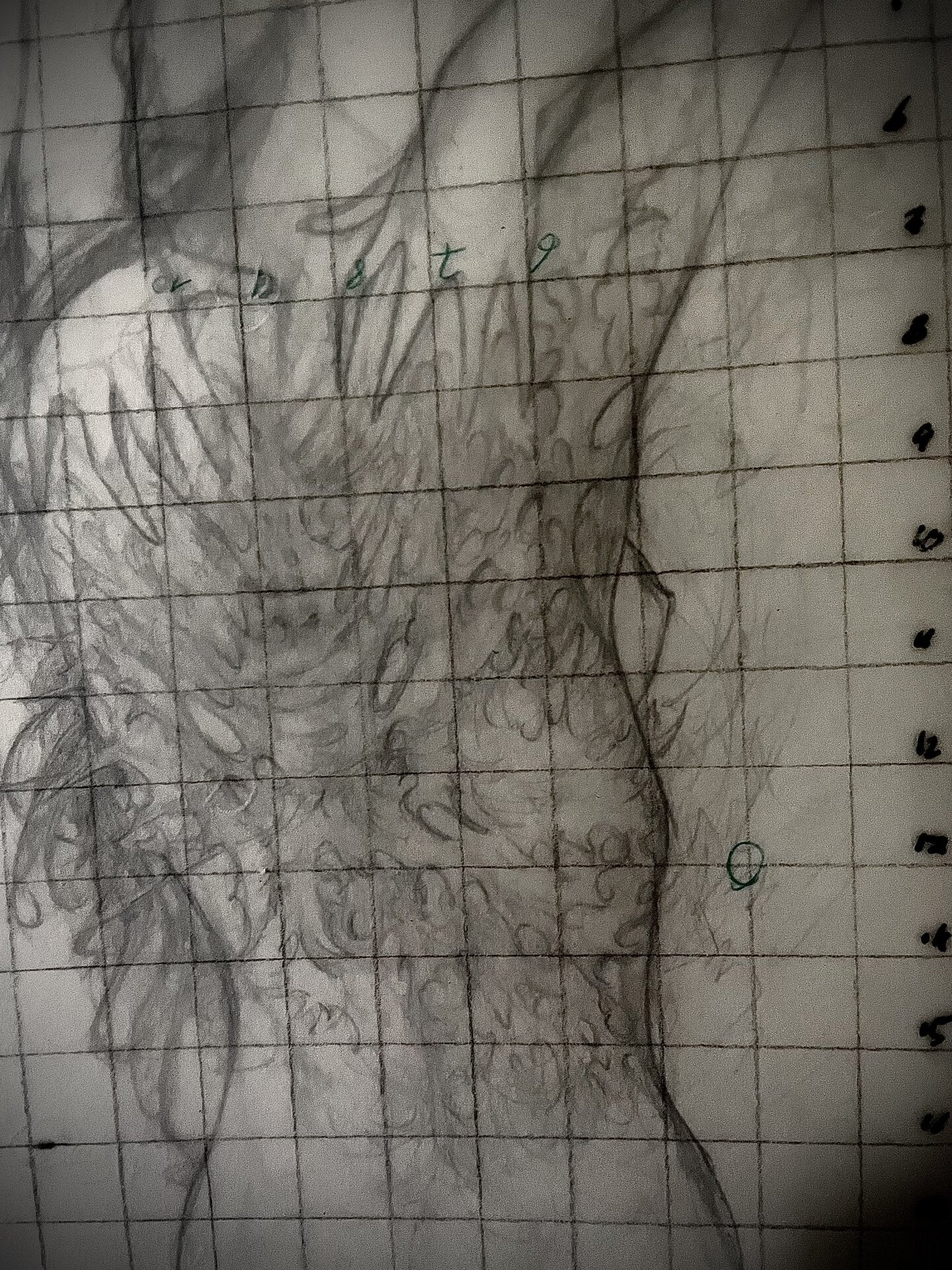 Œuvre Eurydice du Manoirs 2022 — Etude crayon sur papier