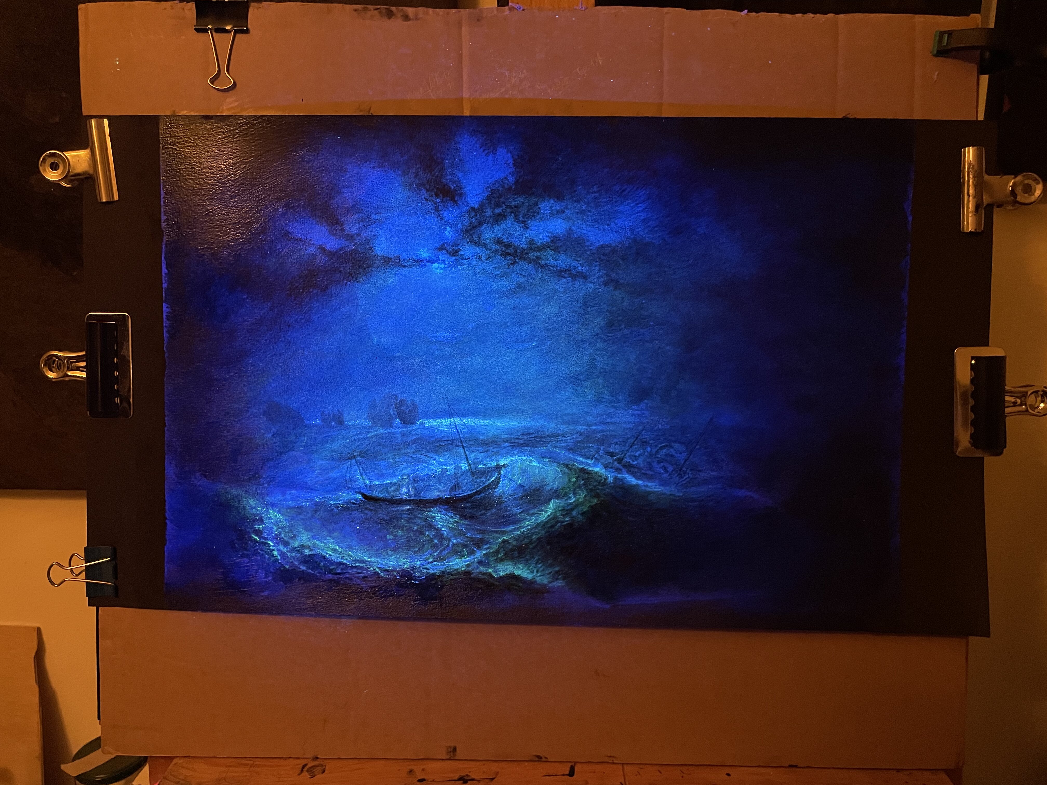 Œuvre Fisherman at the sea 2022 — Au coeur de l'exécution