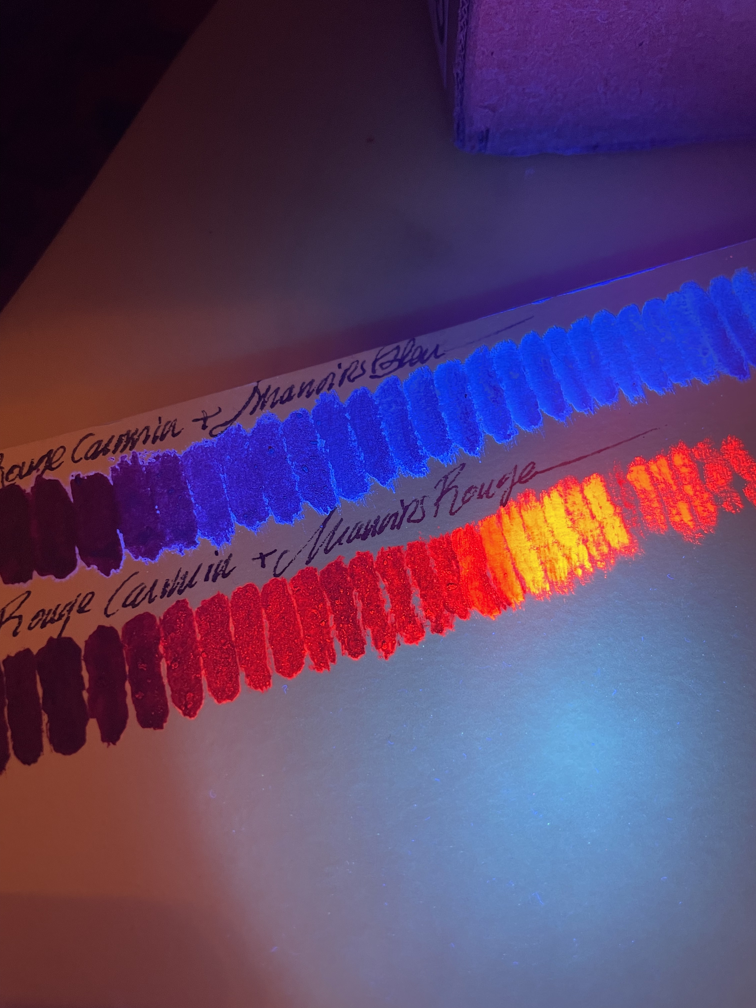 Œuvre Manoirs Mont-Blanc 2024 — Préparation palette des nuances