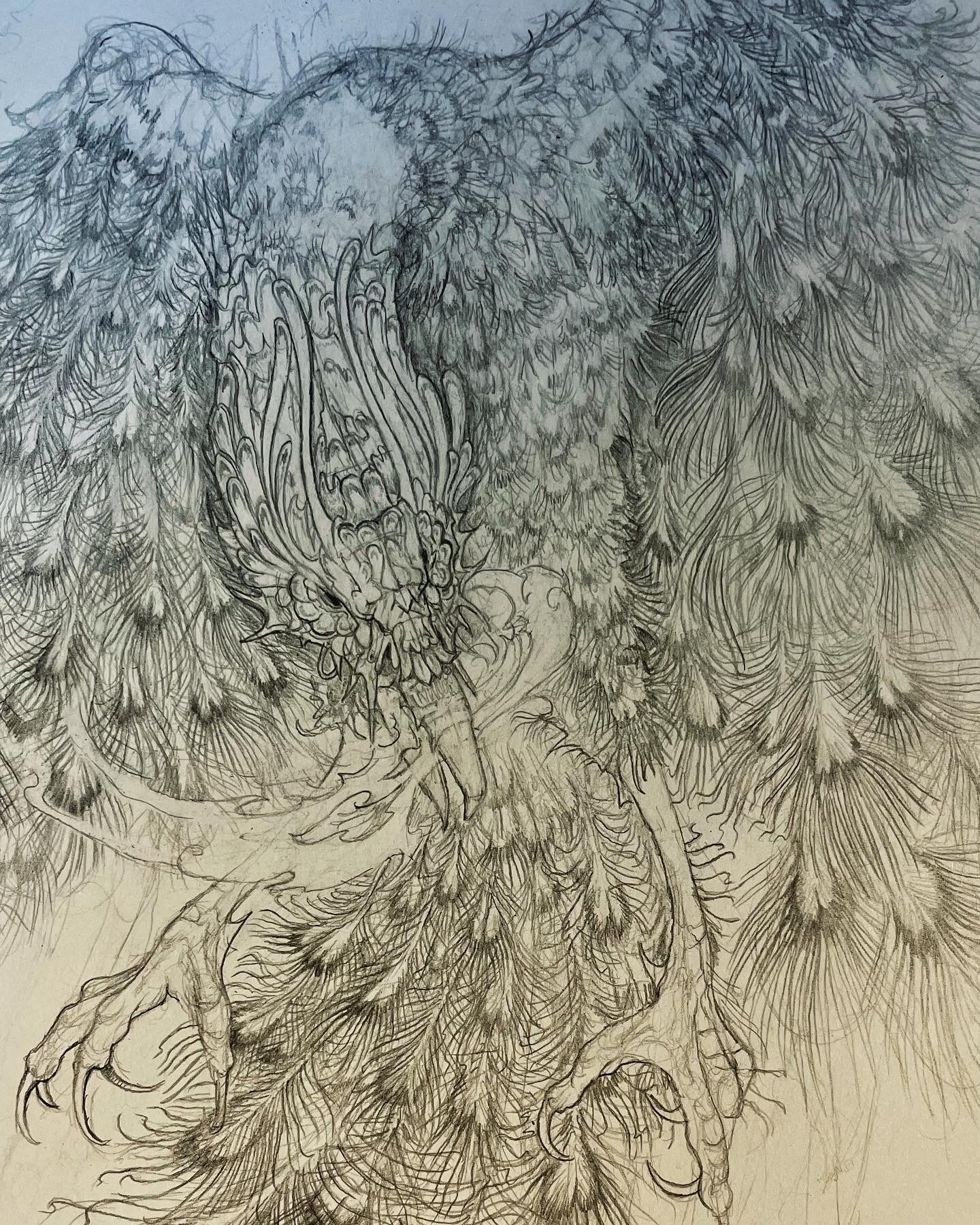 Œuvre Manoirs Etude papier