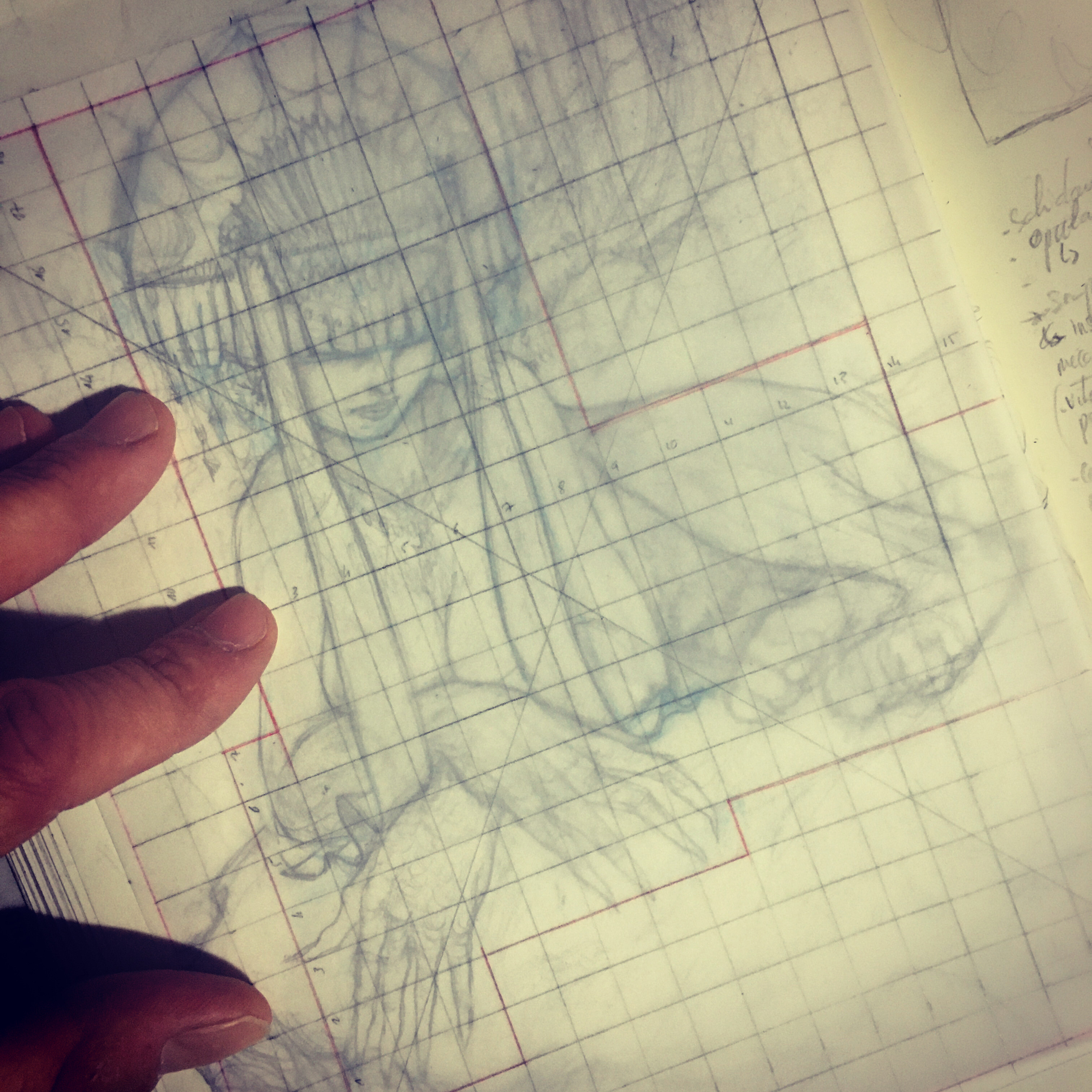 Œuvre Sphinge du Manoirs 2020 — Etude dessin